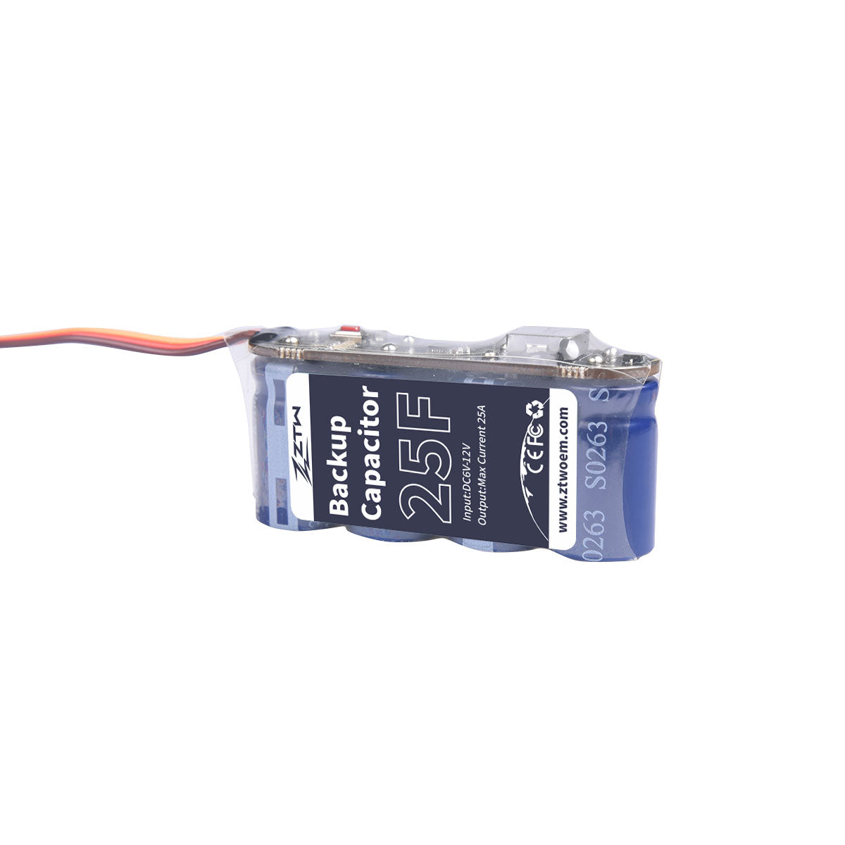 ztw-capacitor-backup-kondensator-25f-6v-12v-25a-helikopter image 2