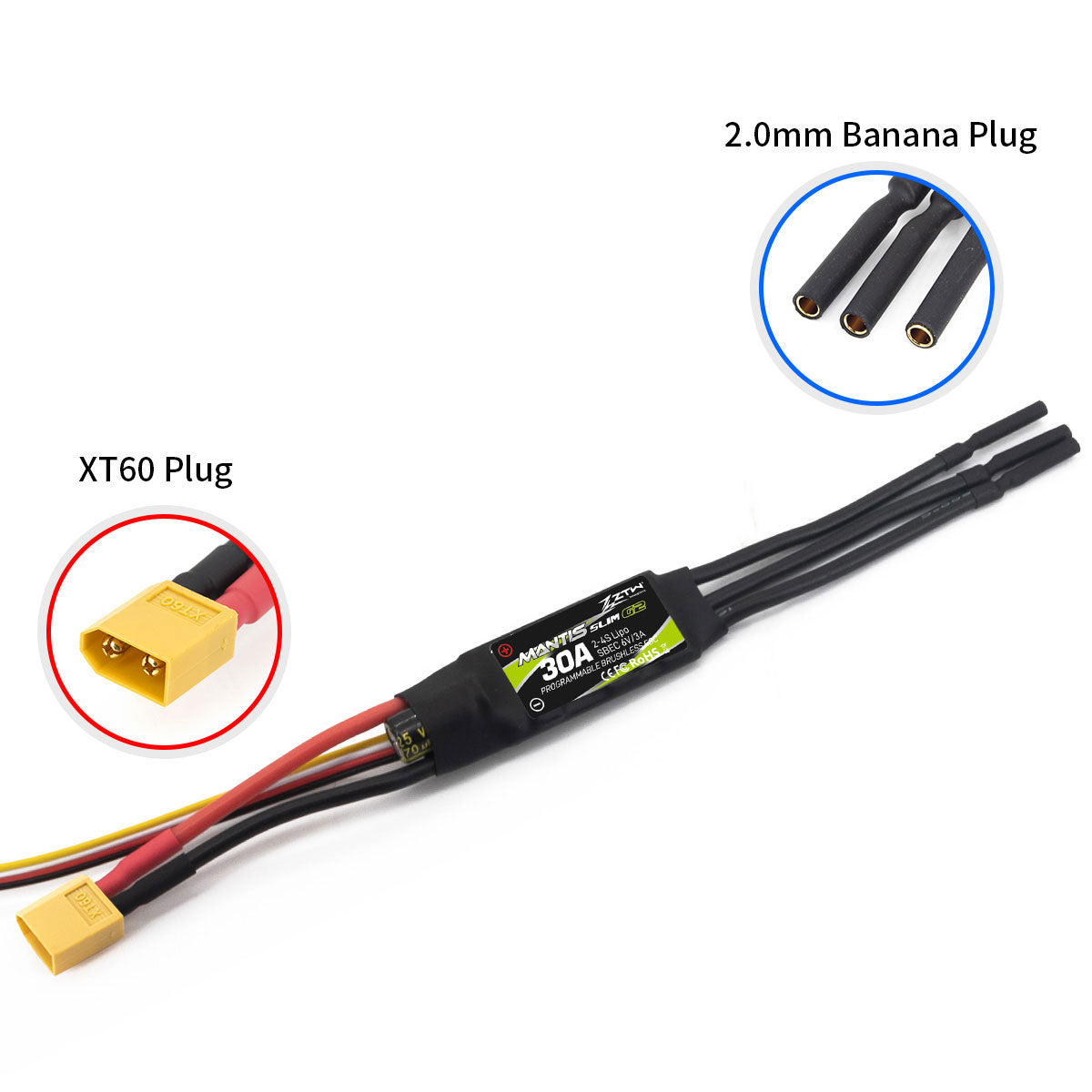 ztw-mantis-slim-g2-30a-2-4s-brushless-regler-ohne-stecker image 7