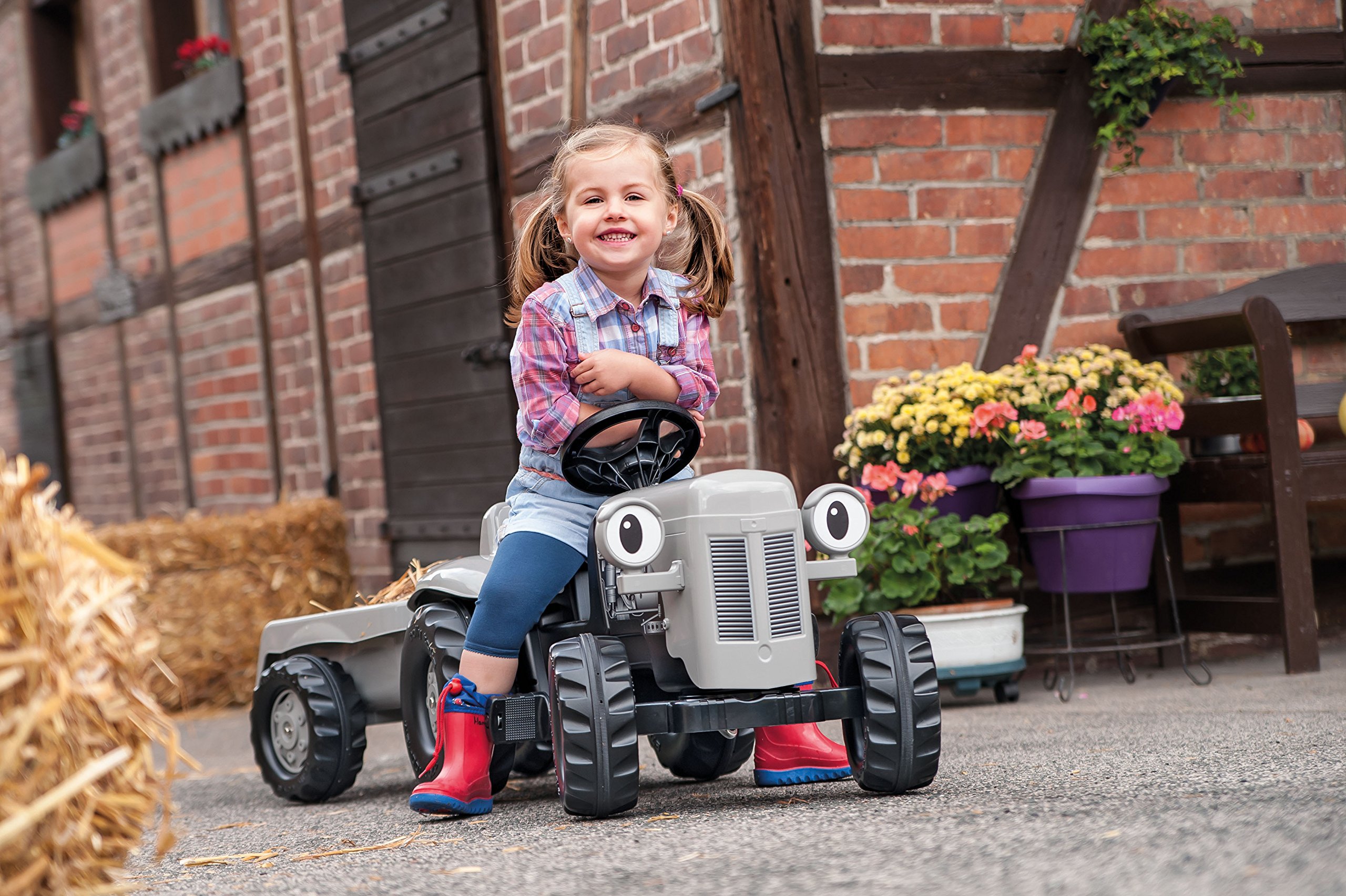 rolly-toys-rollykid-little-grey-fergie-trettraktor-mit-anh-nger image 5