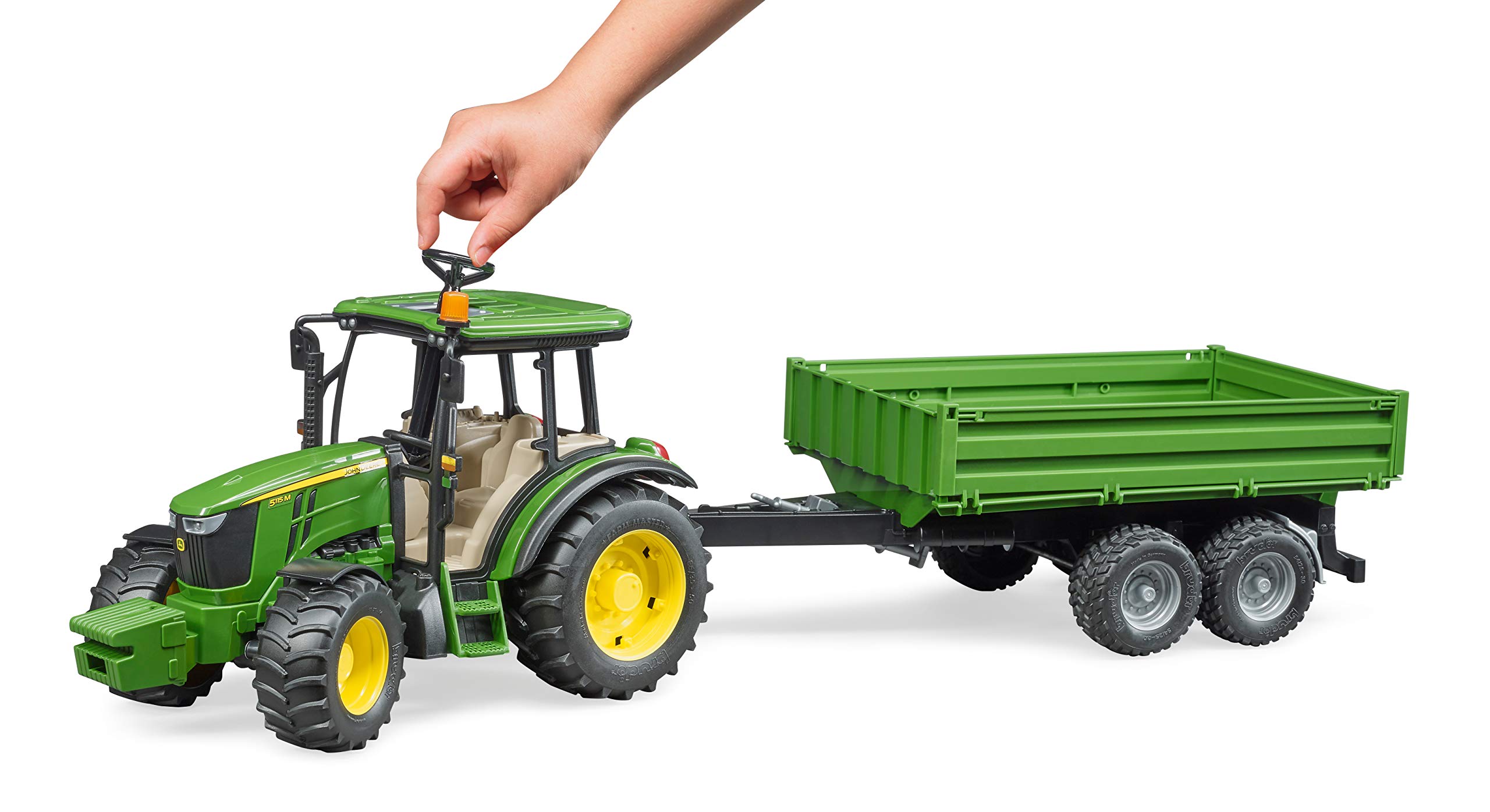 bruder-profi-series-john-deere-5115m-traktor-mit-kippanh-nger image 5