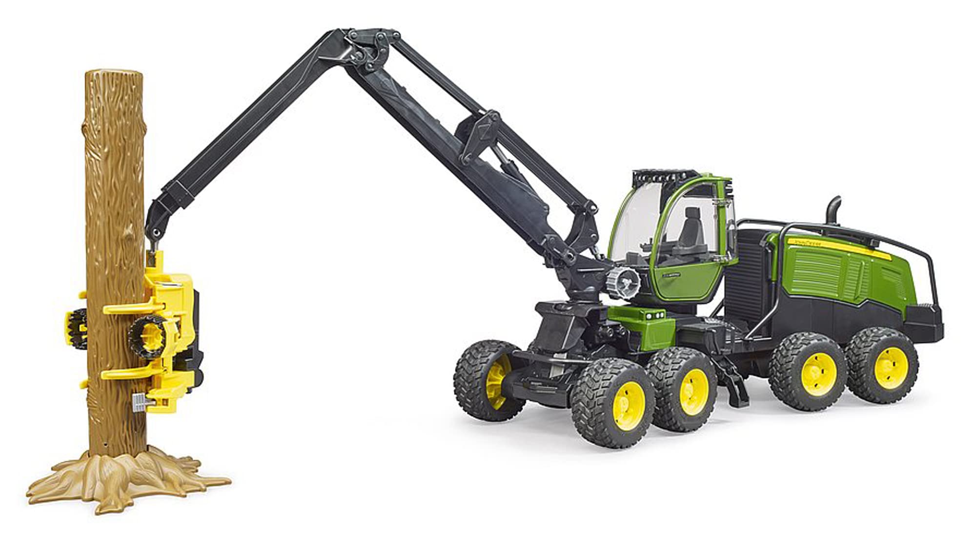 bruder-profi-series-john-deere-1270g-harvester-mit-baumstamm image 2