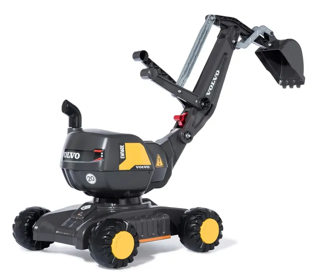 rolly-toys-rollydigger-volvo-ew160-bagger-grau-gelb-3-5-j image 1