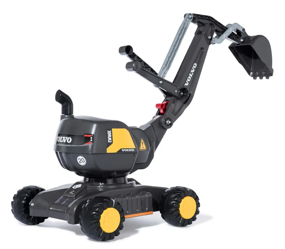 rolly-toys-rollydigger-volvo-ew160-bagger-grau-gelb-3-5-j image 1