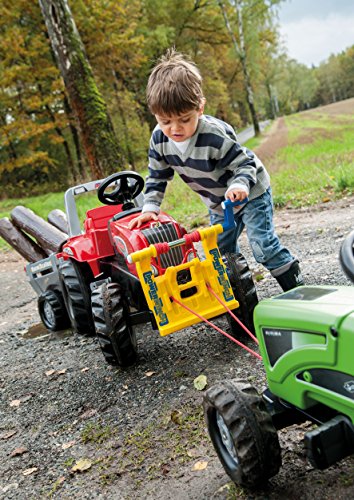 rolly-toys-rollyjunior-rt-trettraktor-mit-anh-nger-rot-schwarz image 5