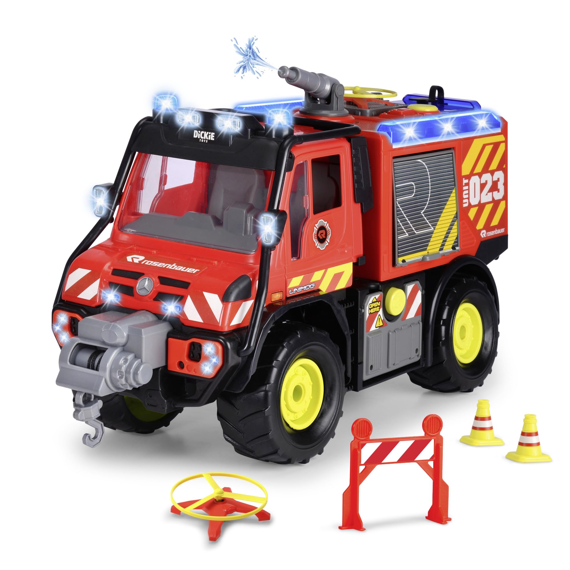 dickie-sos-unimog-u530-feuerwehrauto-50-cm-mit-licht-sound image 1
