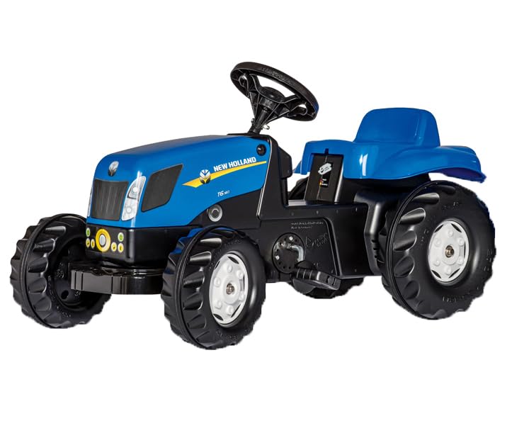 rolly-toys-rollykid-nh-t7040-trettraktor-mit-anh-nger-blau image 7