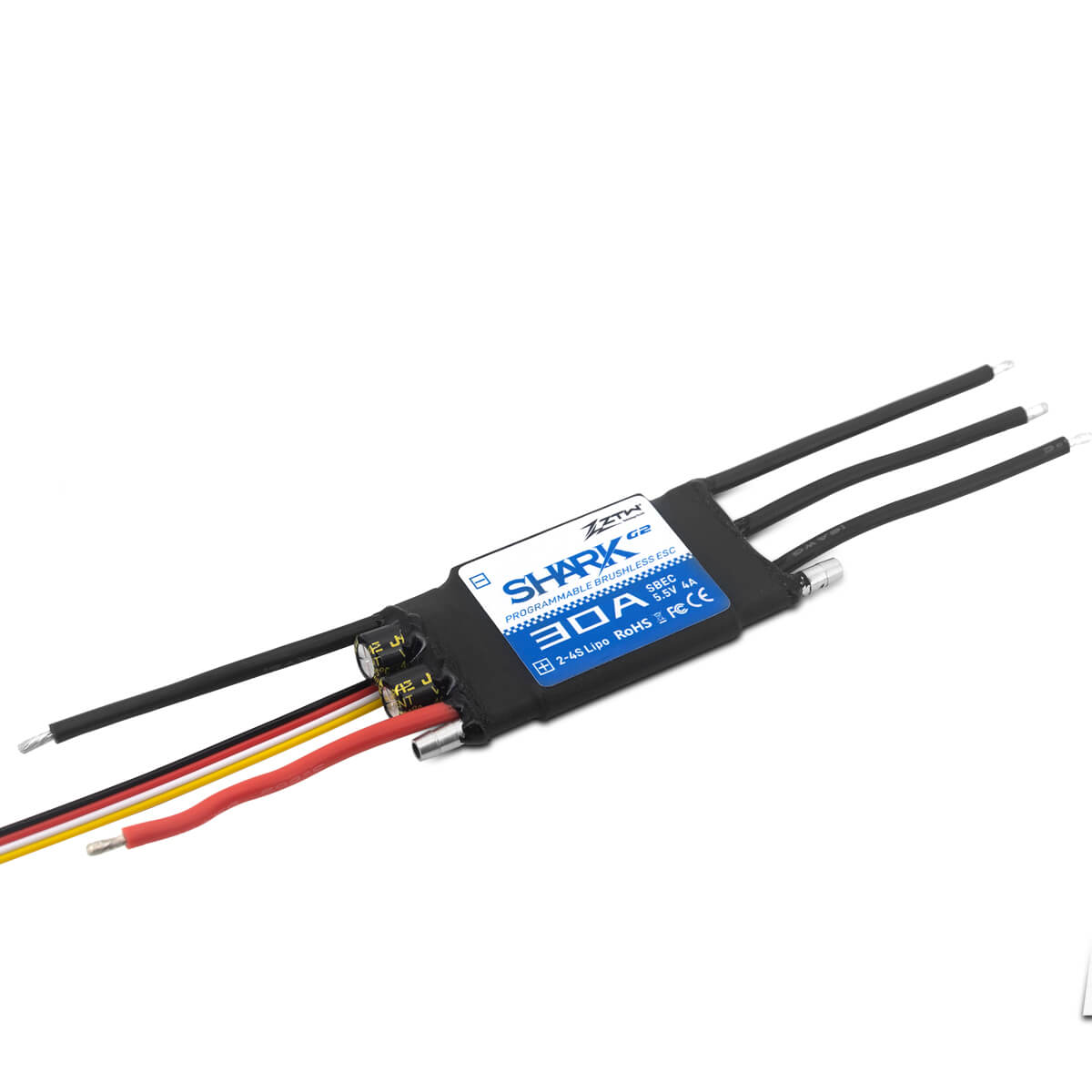 ztw-shark-g2-30a-bootsregler-2-4s-sbec-ohne-stecker image 3