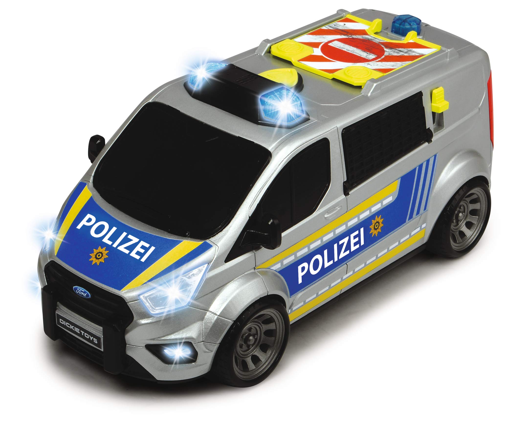 dickie-sos-ford-transit-polizei-polizeibus-28cm-licht-sound image 3