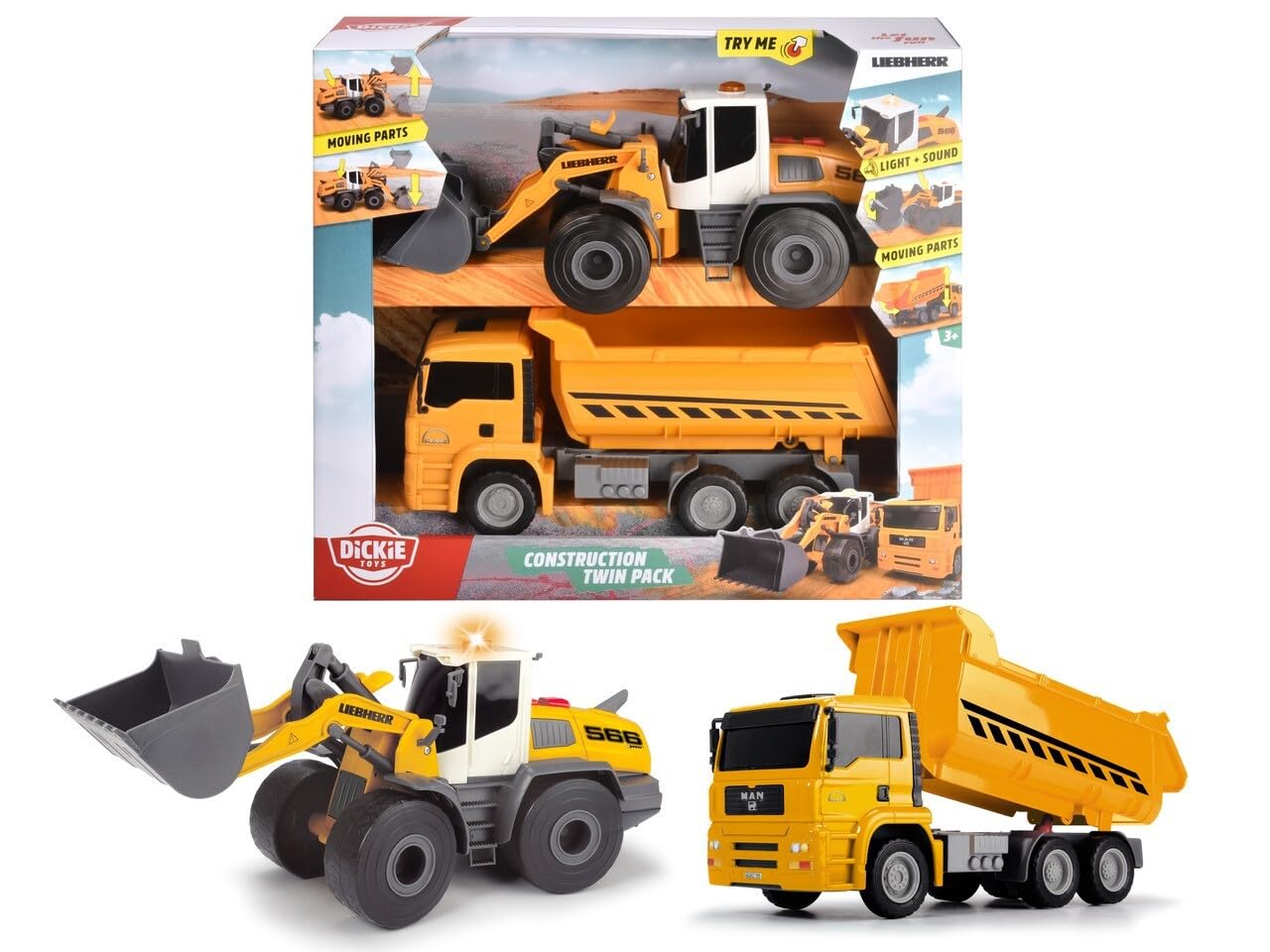dickie-toys-go-real-construction-twin-pack-baufahrzeug-set-licht image 1