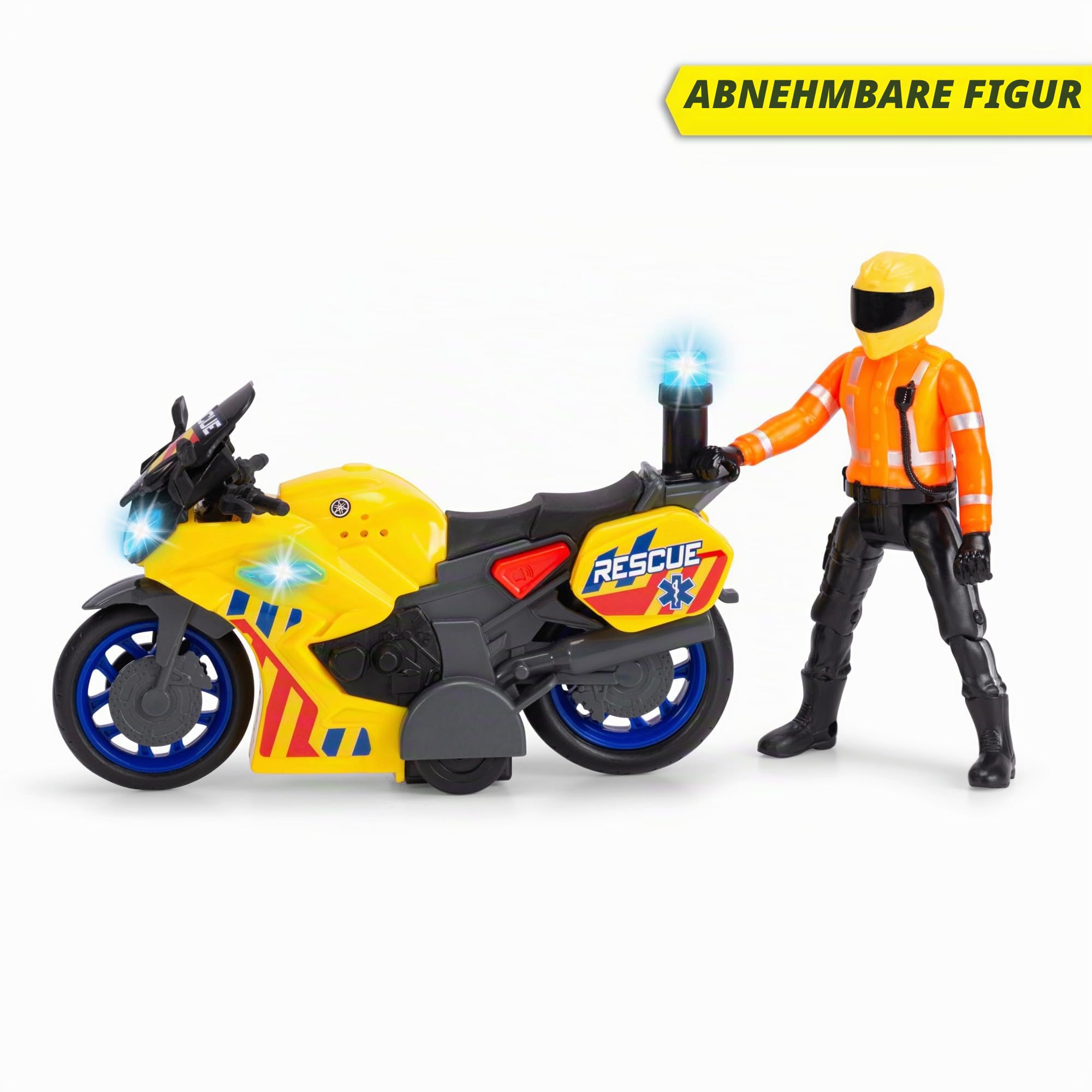 dickie-sos-rescue-bike-yamaha-motorrad-17-cm-mit-sound image 3