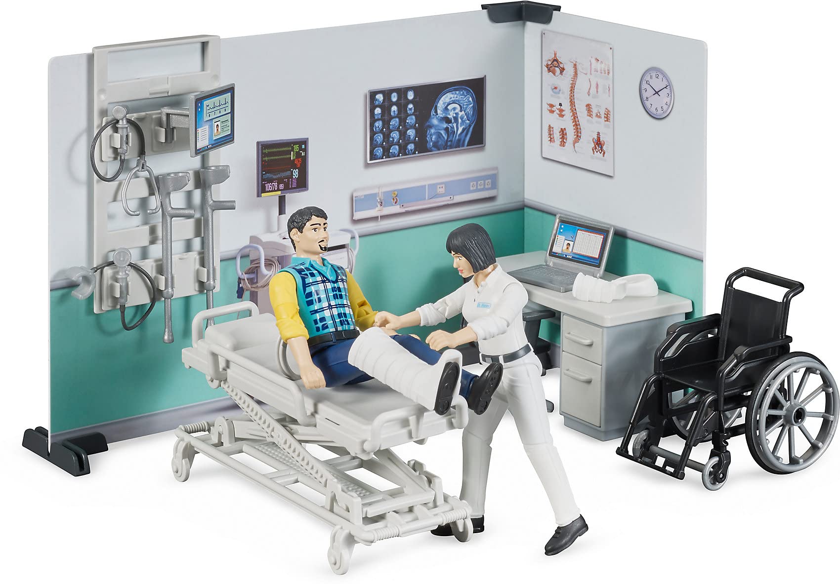 bruder-bworld-62711-krankenstation-spielset-mit-figuren image 5