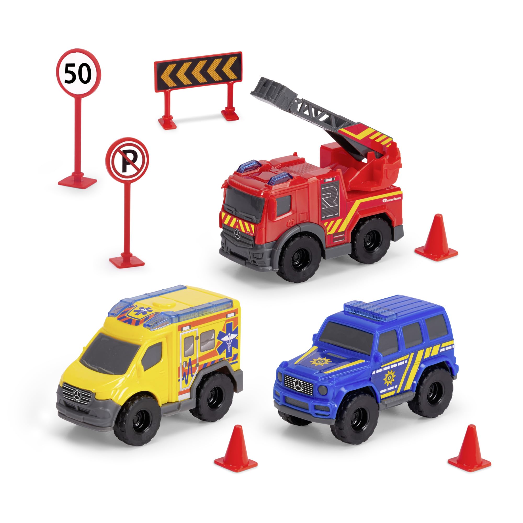 dickie-toys-sos-micro-auto-station-mercedes-3-autos-ab-3 image 2