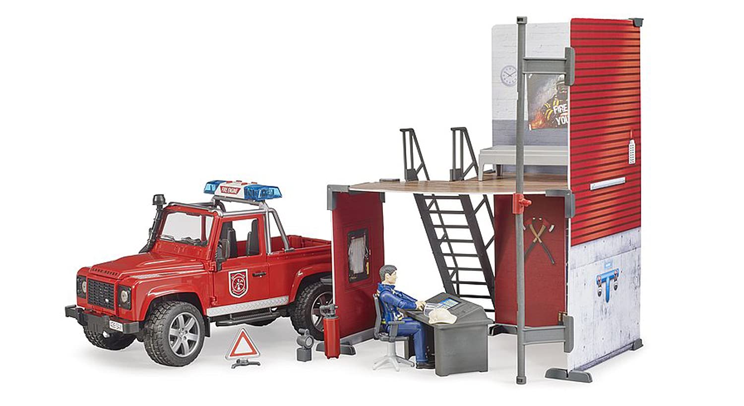 bruder-bworld-feuerwehrstation-mit-land-rover-defender-1-16 image 4