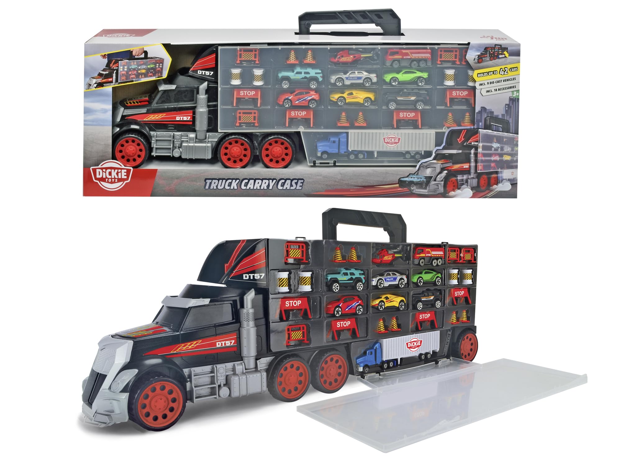 dickie-go-real-autotransporter-62-cm-lkw-mit-9-autos-ab-3-j image 7