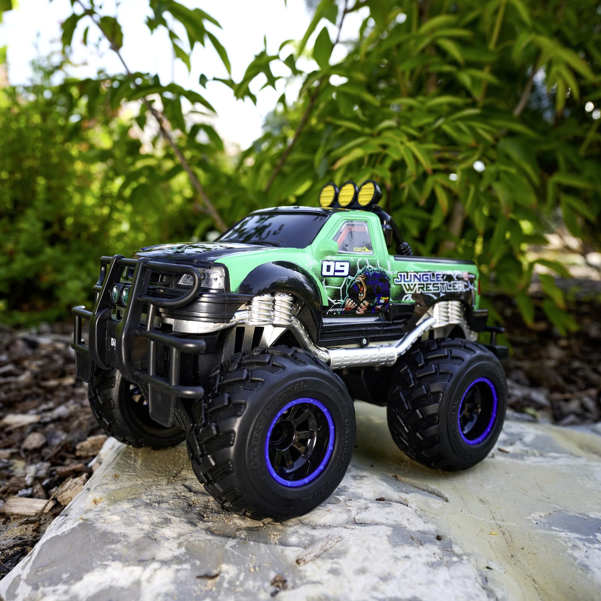 dickie-go-crazy-jungle-wrestler-ford-f150-rc-monstertruck-30-cm-mit-licht image 5