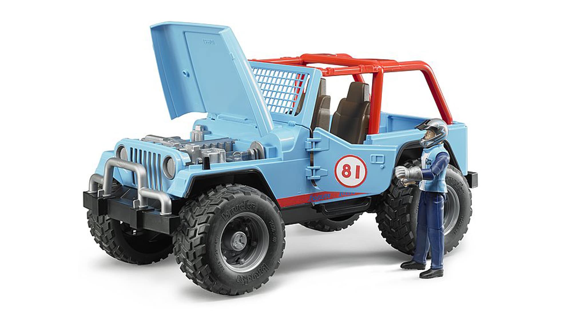 bruder-profi-series-02541-jeep-cross-country-racer-auto-blau-1-16 image 4