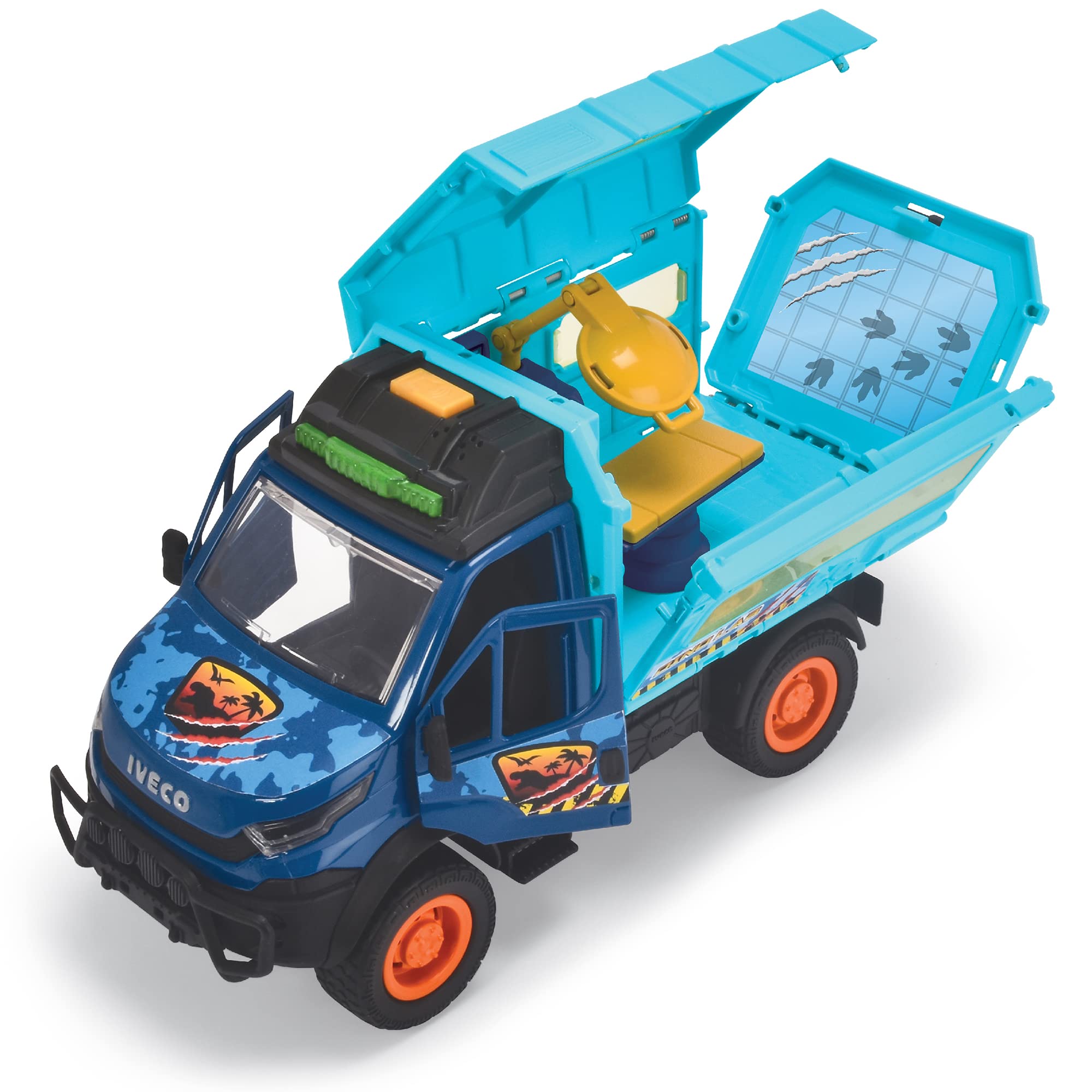 dickie-toys-go-real-dinosaur-world-lab-iveco-daily-spielzeugauto-26-cm image 4
