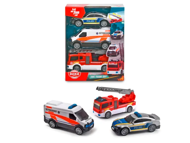 dickie-toys-sos-team-rettungsautos-3er-set-polizei image 1