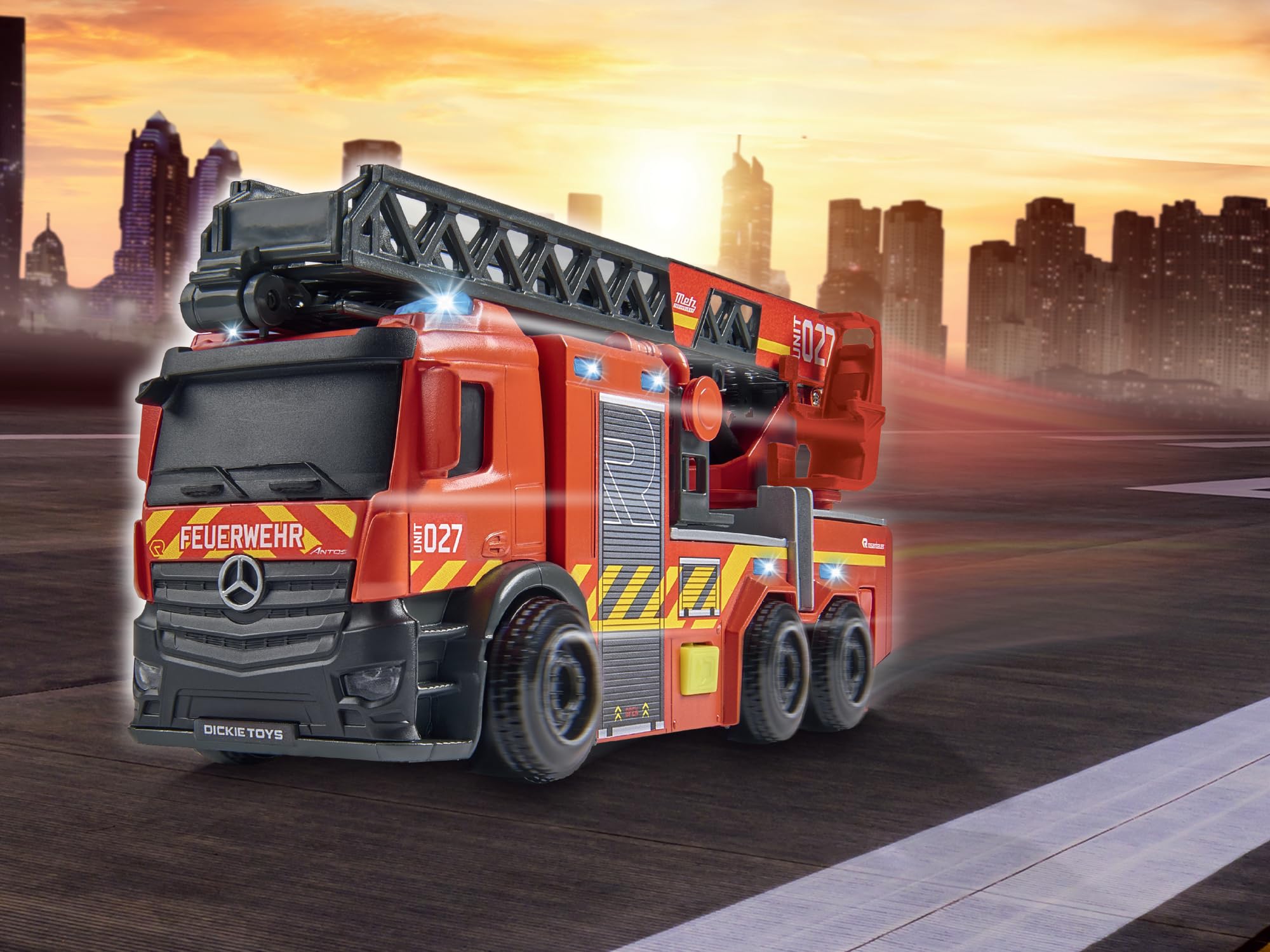 dickie-toys-sos-feuerwehr-drehleiter-feuerwehrauto-licht-sound image 5