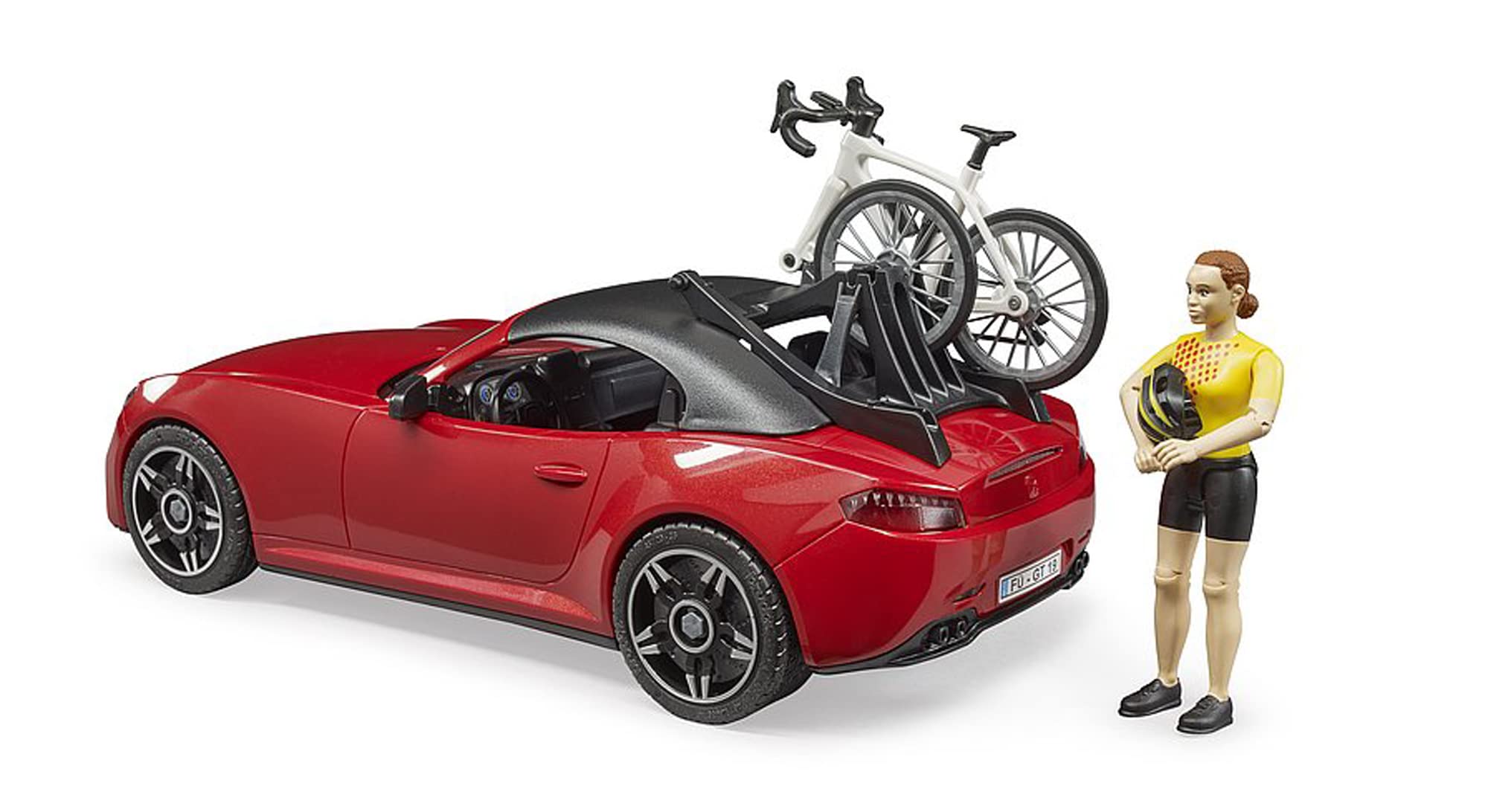 bruder-profi-series-03485-roadster-cabrio-mit-rennrad image 2