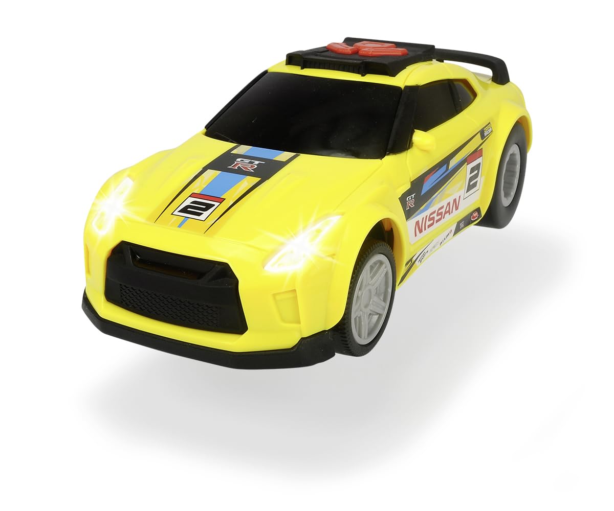 dickie-toys-streets-n-beatz-nissan-gtr-spielauto-25-cm-gelb image 1