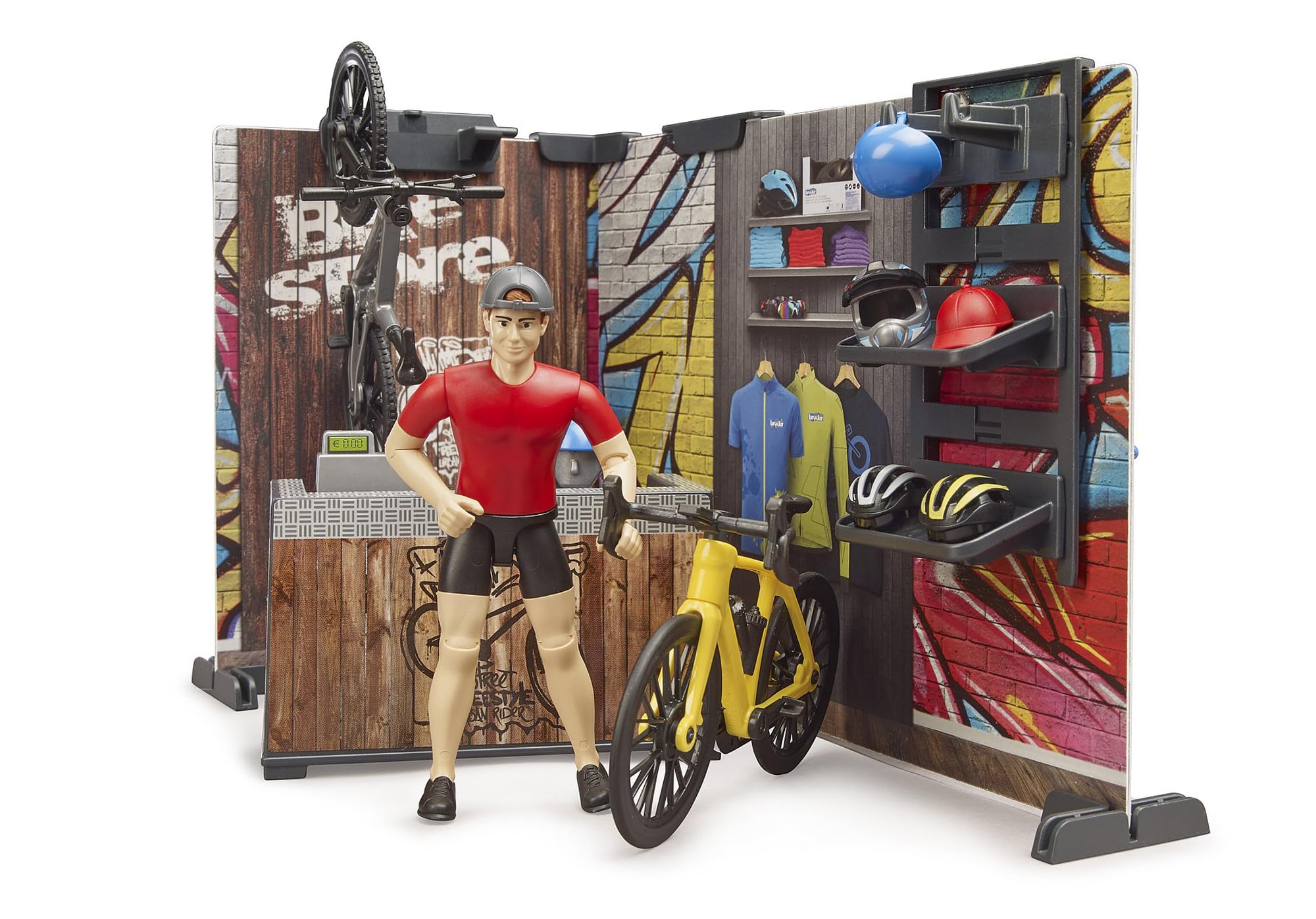 bruder-bworld-63120-fahrrad-shop-themenset-1-16-werkstatt image 2
