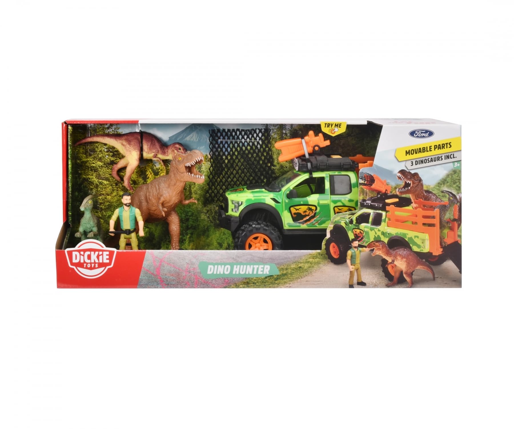 dickie-toys-go-real-dino-hunter-ford-raptor-25cm-licht-sound image 4