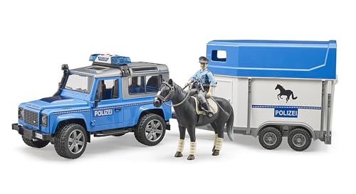 bruder-profi-land-rover-defender-polizei-mit-pferdeanh-nger image 5
