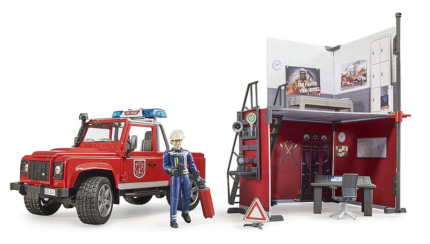 bruder-bworld-feuerwehrstation-mit-land-rover-defender-1-16 image 3