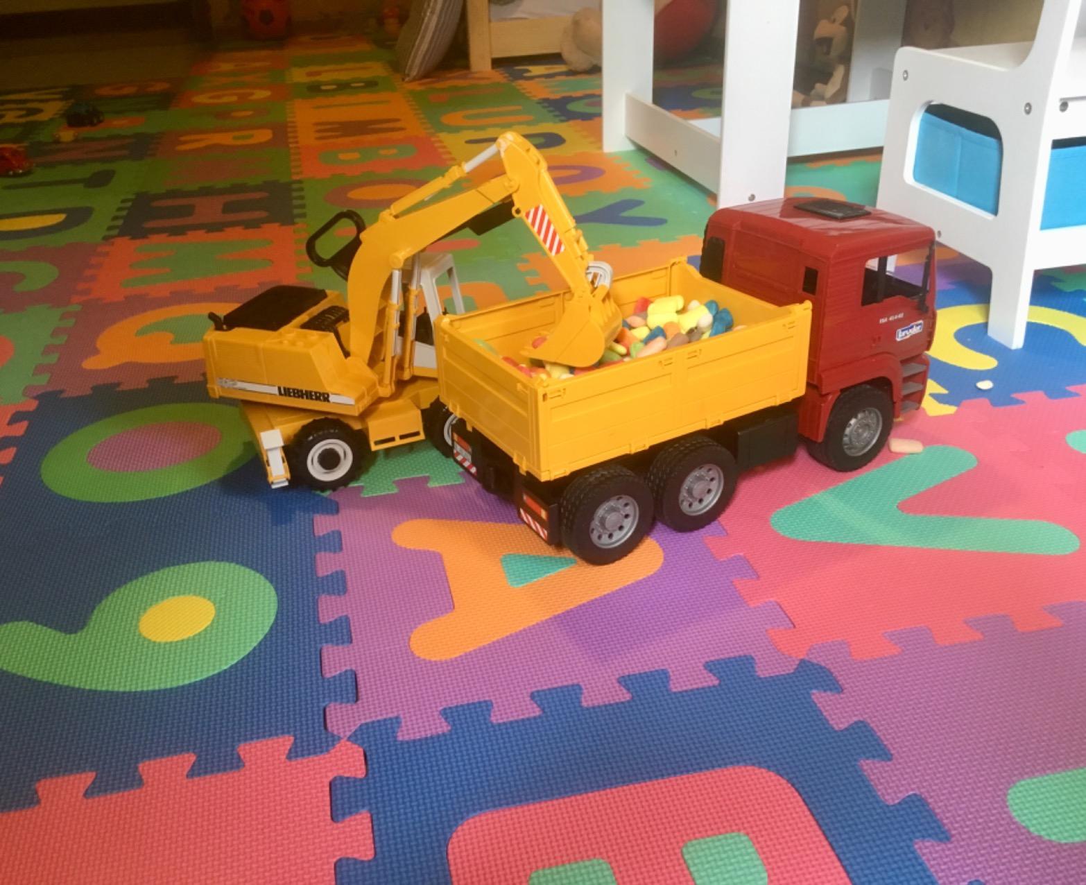 Bagger dreht