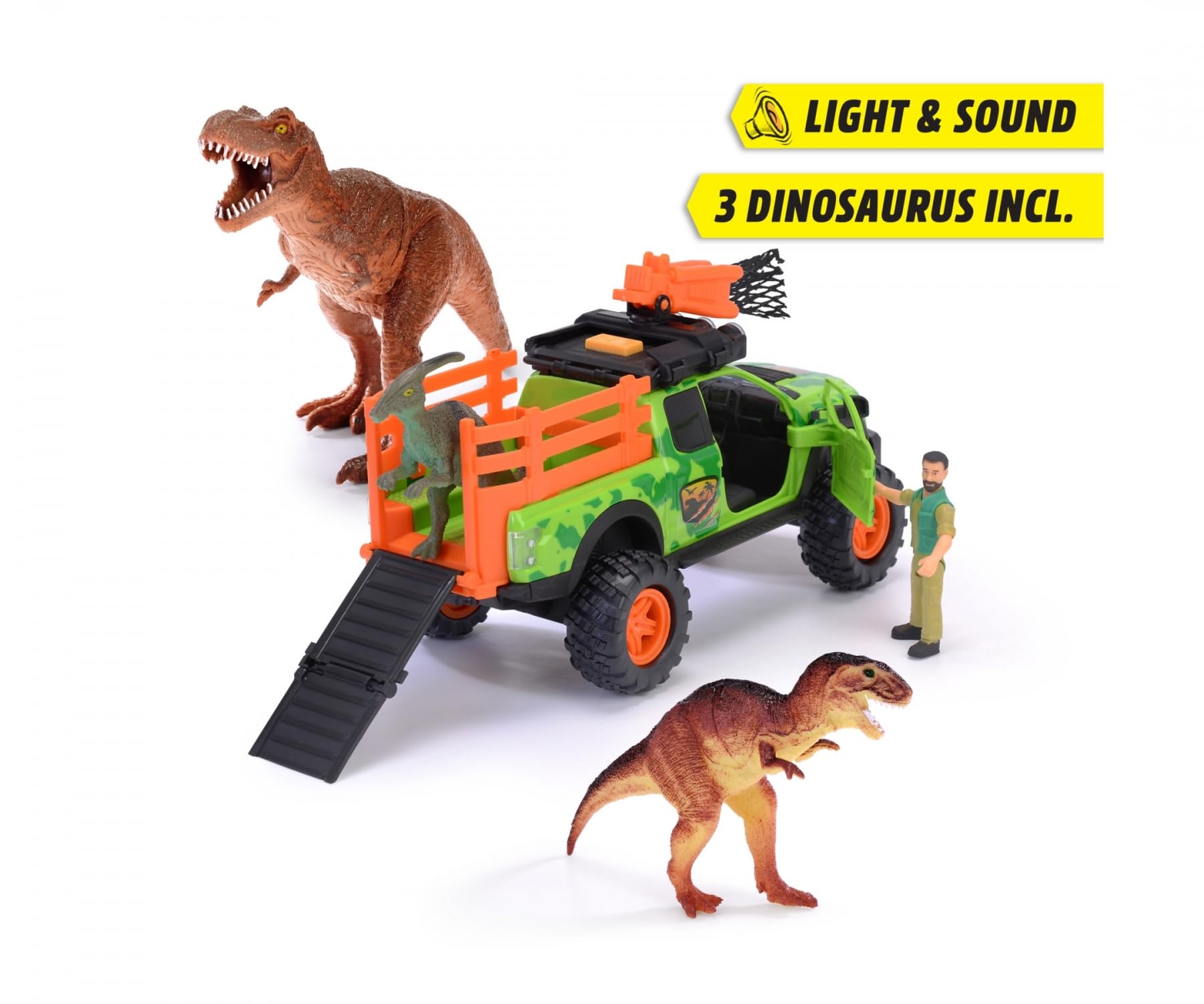 dickie-toys-go-real-dino-hunter-ford-raptor-25cm-licht-sound image 2