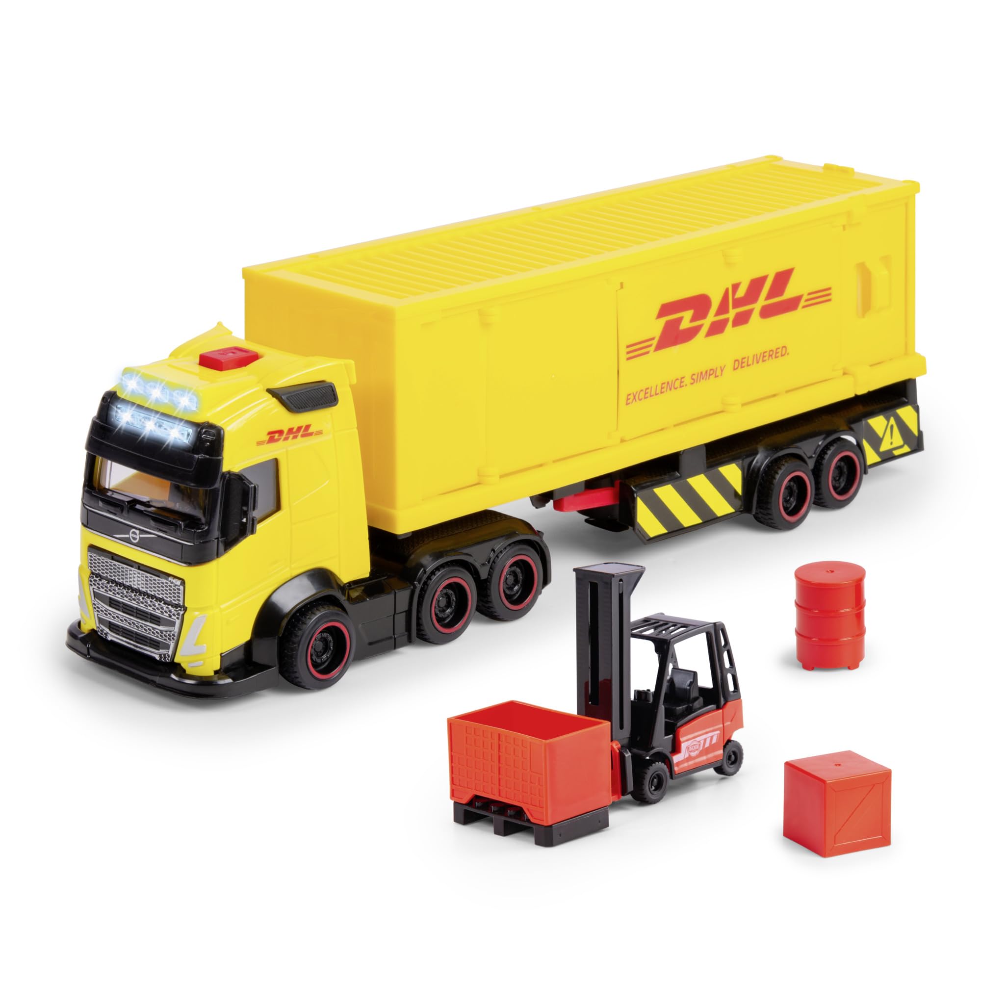 dickie-toys-go-real-volvo-dhl-truck-fh16-lkw-35-cm image 1
