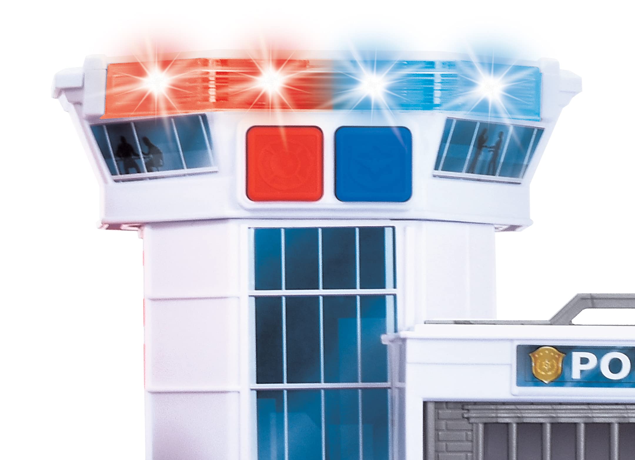dickie-toys-sos-parkgarage-feuerwehr-polizei-2-autos-sirene image 4