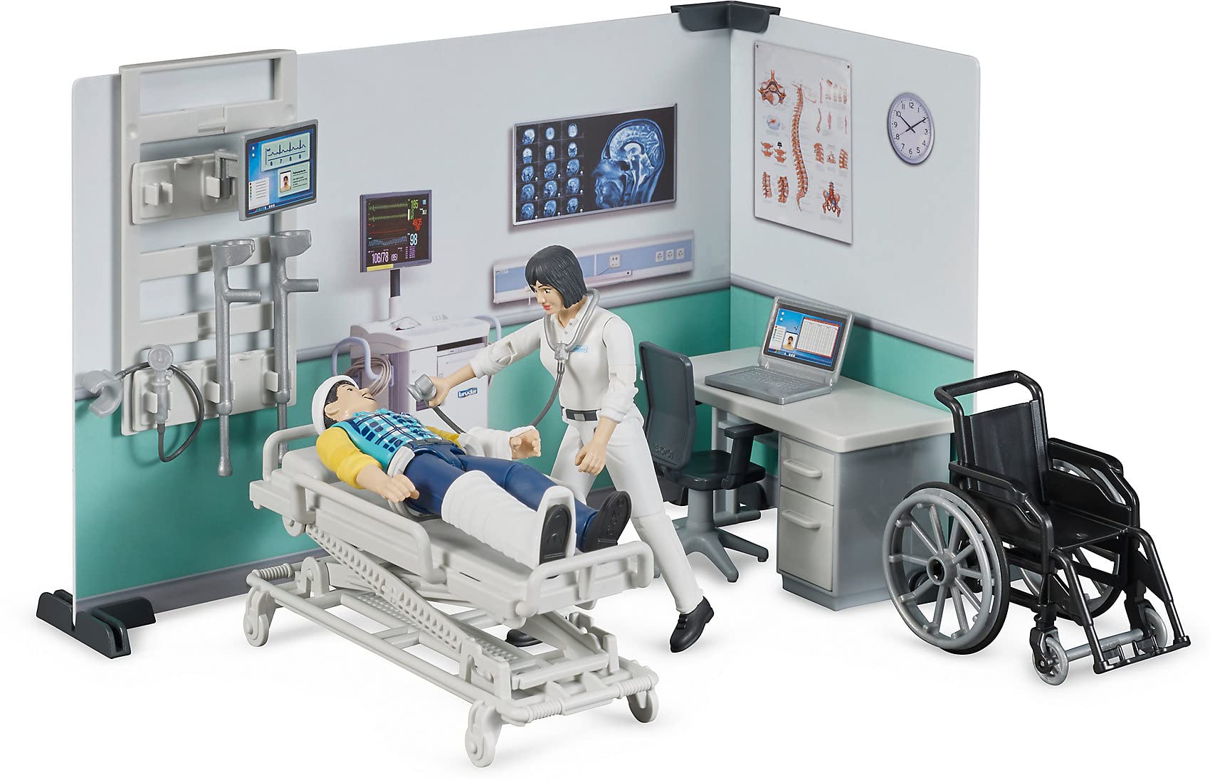 bruder-bworld-62711-krankenstation-spielset-mit-figuren image 4