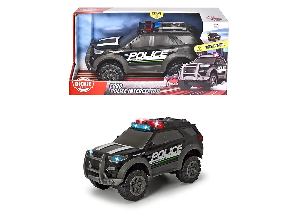 dickie-sos-ford-interceptor-polizeiauto-30-cm-ab-3-jahren image 1