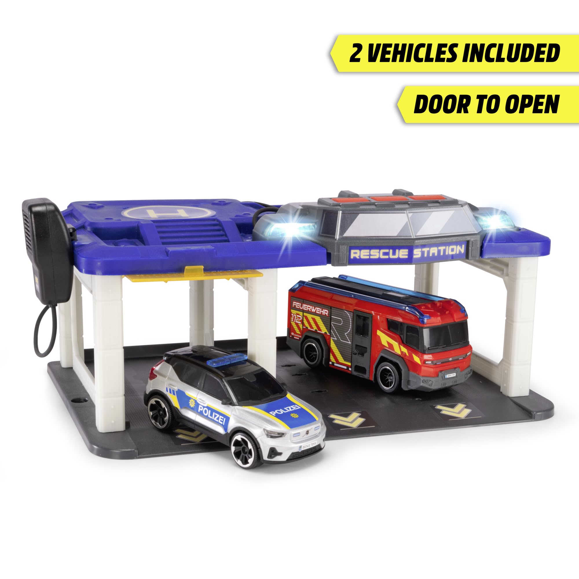 dickie-toys-sos-rescue-auto-station-feuerwehr-polizei-mit-autos image 3