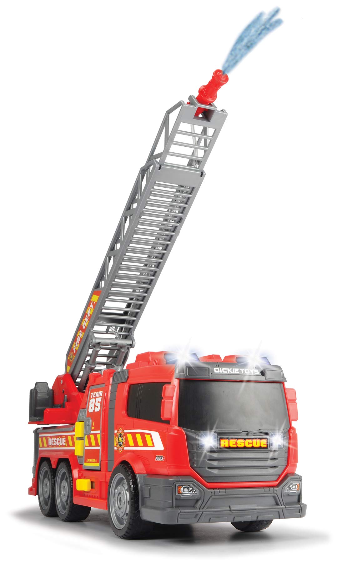 dickie-sos-fire-fighter-feuerwehrauto-36-cm-mit-pumpe image 4