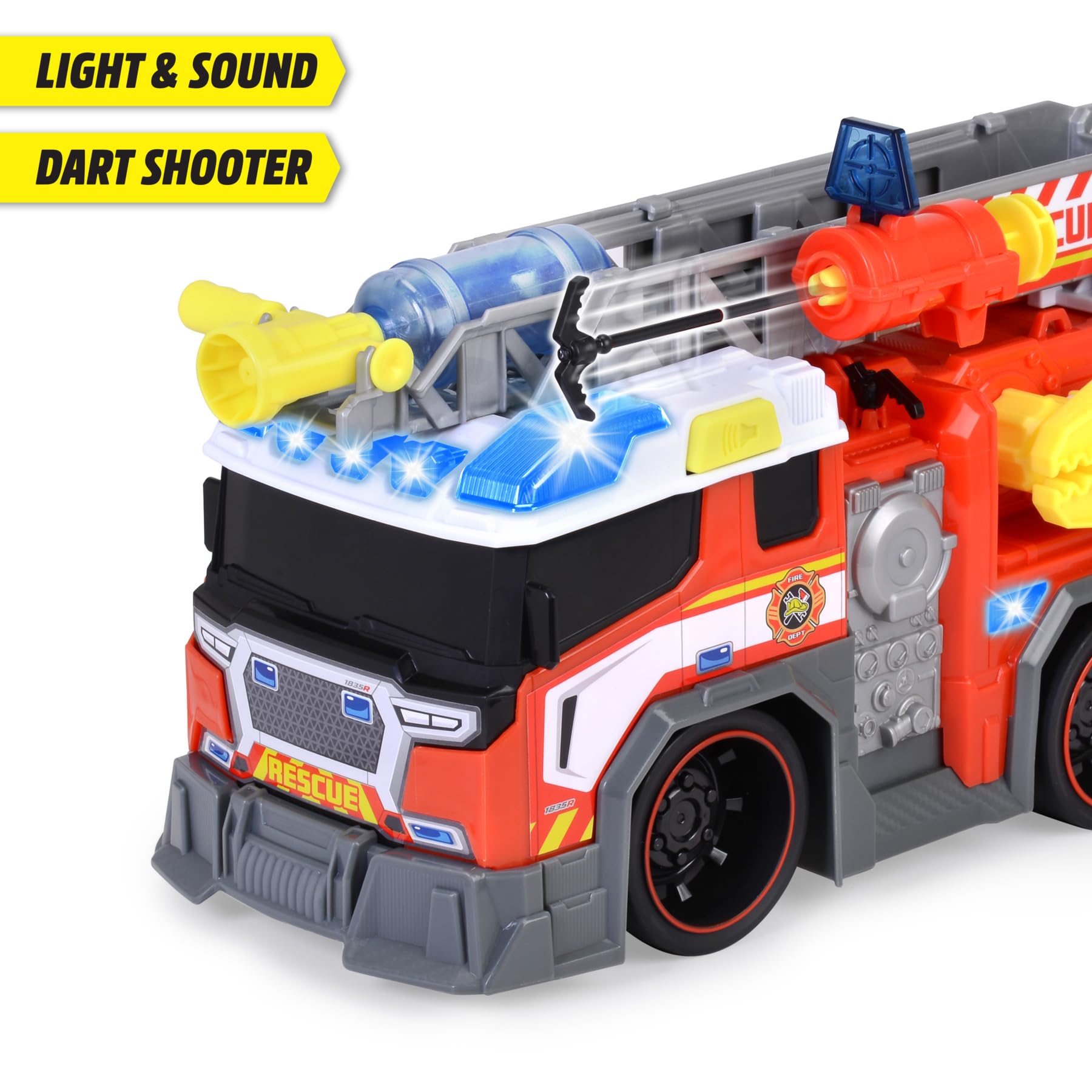 dickie-sos-feuerwehrauto-37-5-cm-wasserspritze-leiter-sound image 4