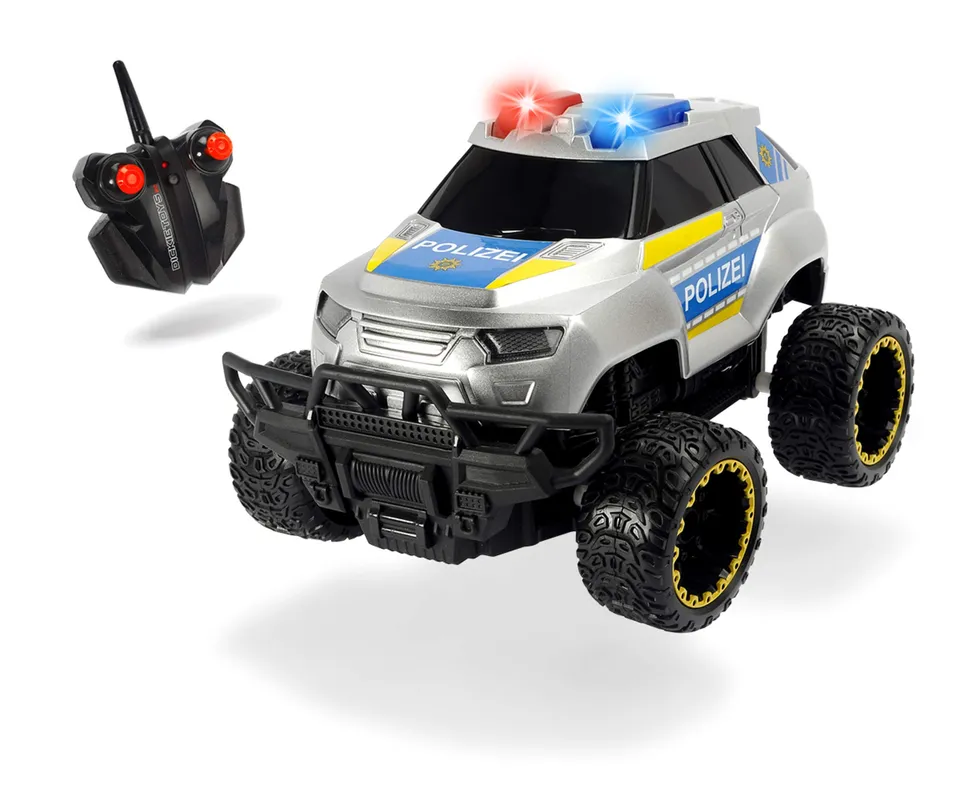 dickie-toys-sos-rc-police-offroader-polizeiauto-20-cm-mit-blaulicht image 1