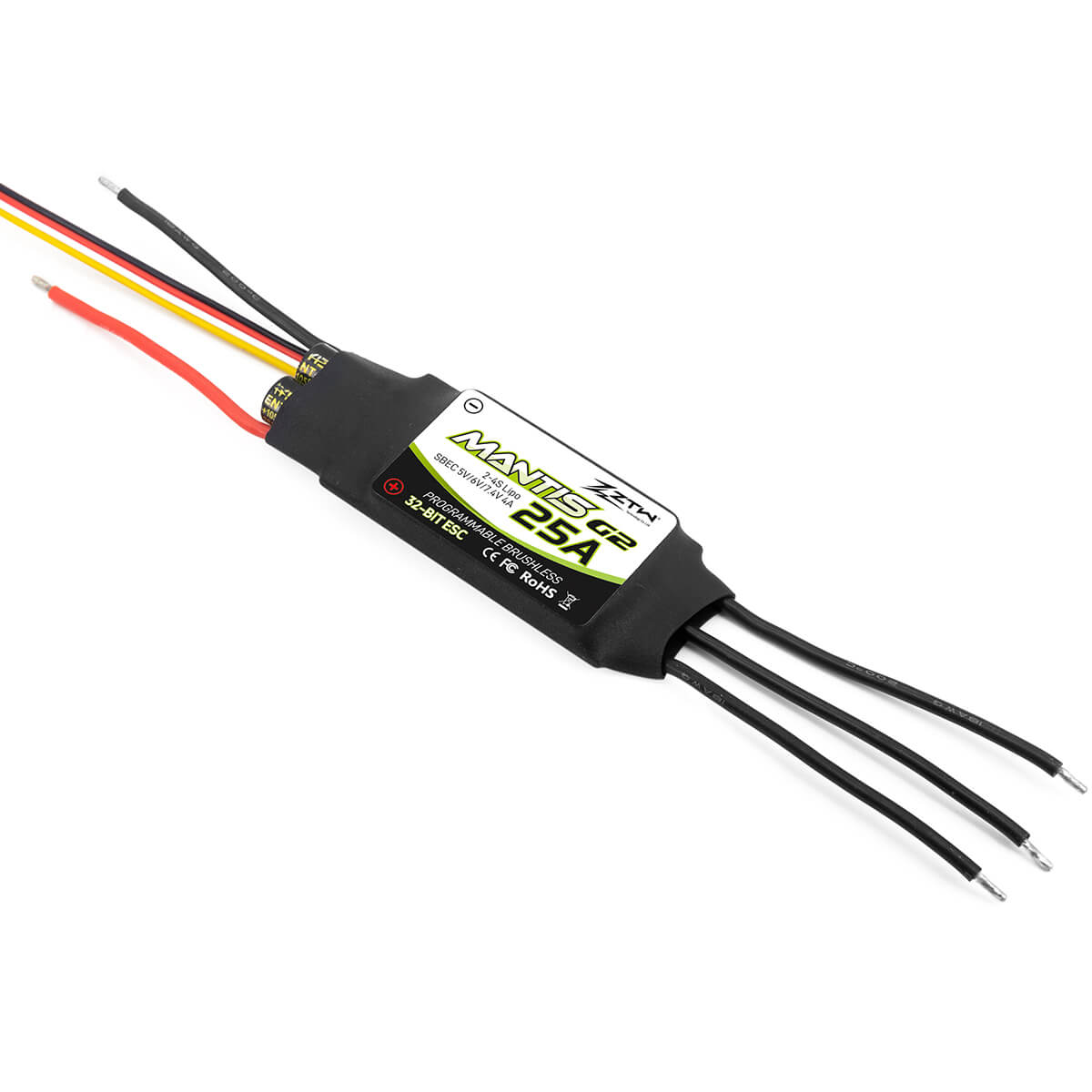ztw-mantis-g2-25a-esc-regler-2-4s-sbec-f-r-flugzeug image 2