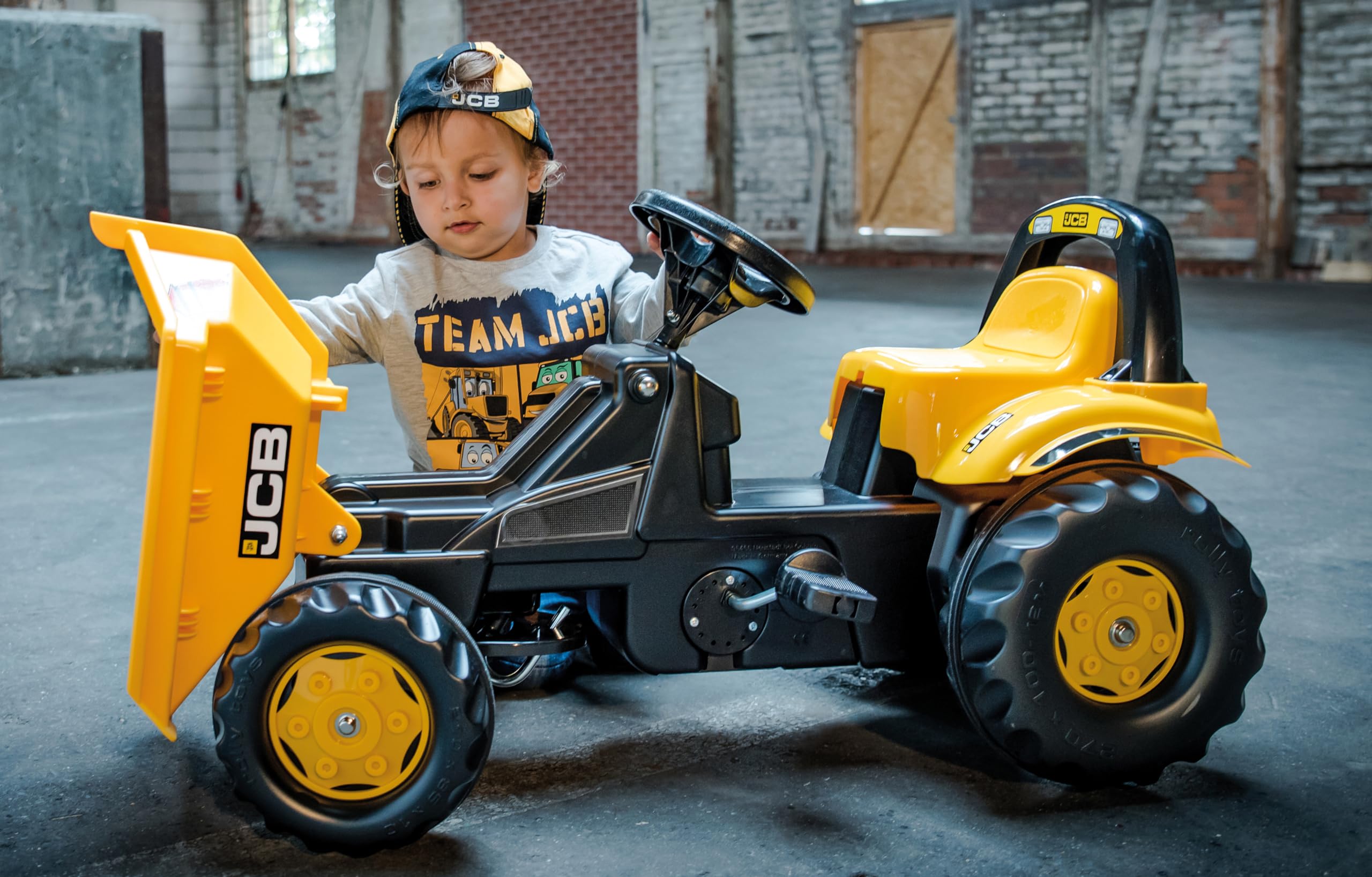 rolly-toys-rollykid-jcb-trettraktor-dumper-gelb-ab-2-5-jahre image 3