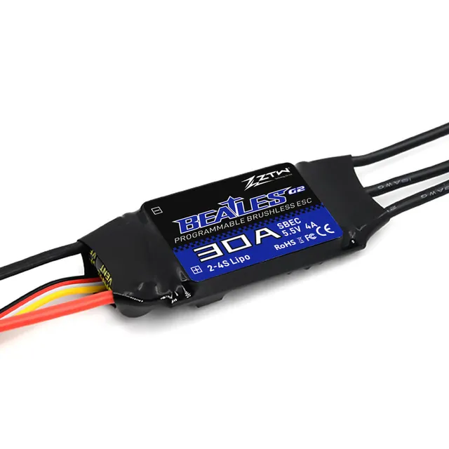 ztw-beatles-g2-30a-esc-brushless-regler-2-4s-sbec image 1