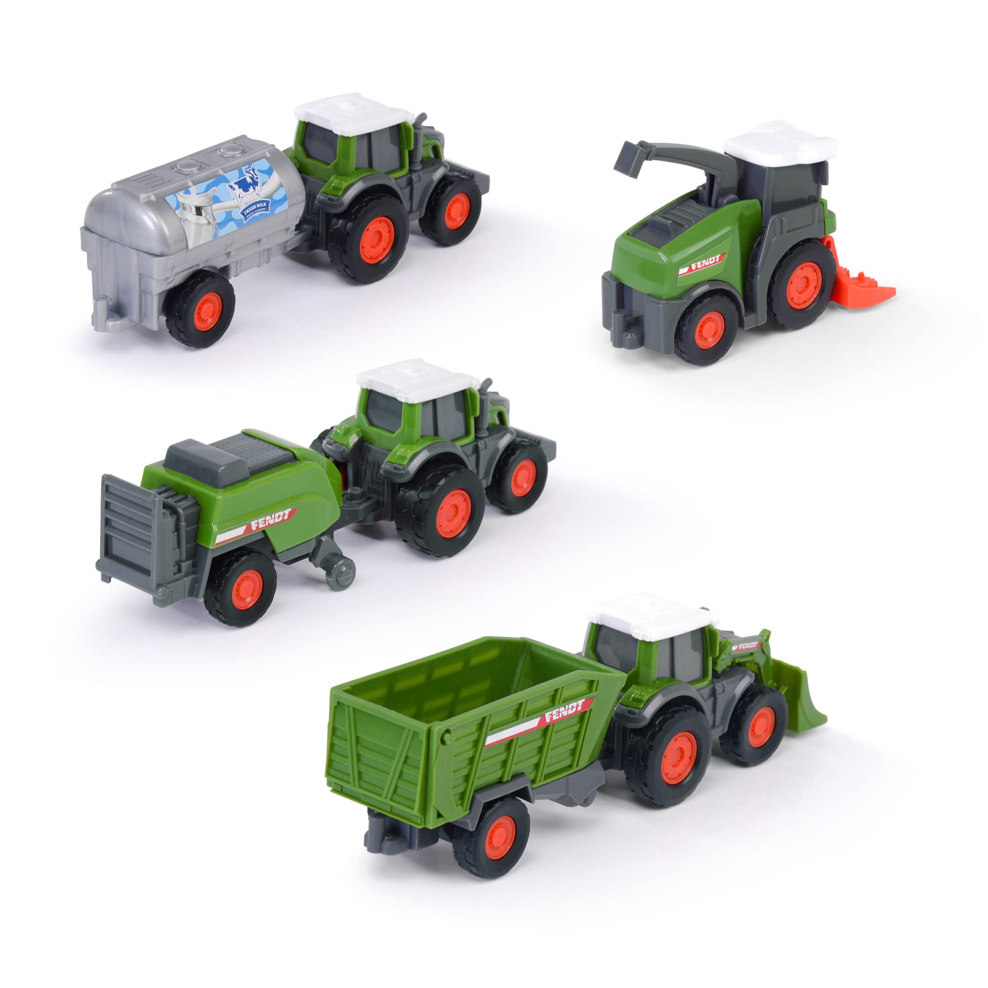 dickie-go-real-fendt-micro-team-traktor-9-cm-zufalls-set image 2