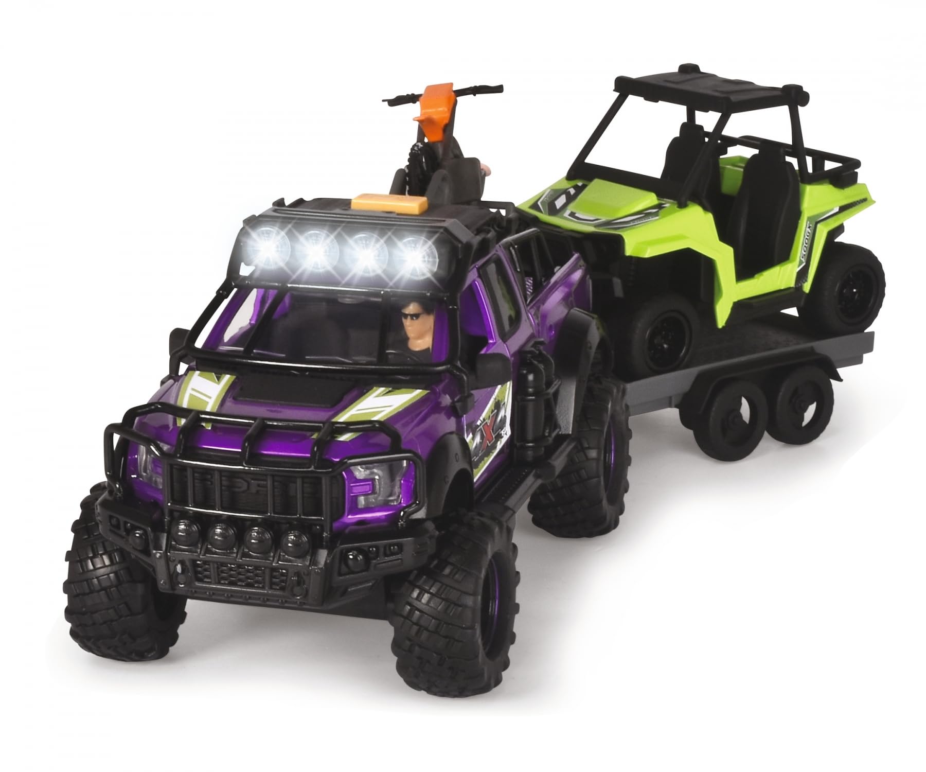 dickie-toys-go-real-country-trail-ford-raptor-spielzeugauto-3-in-1 image 2