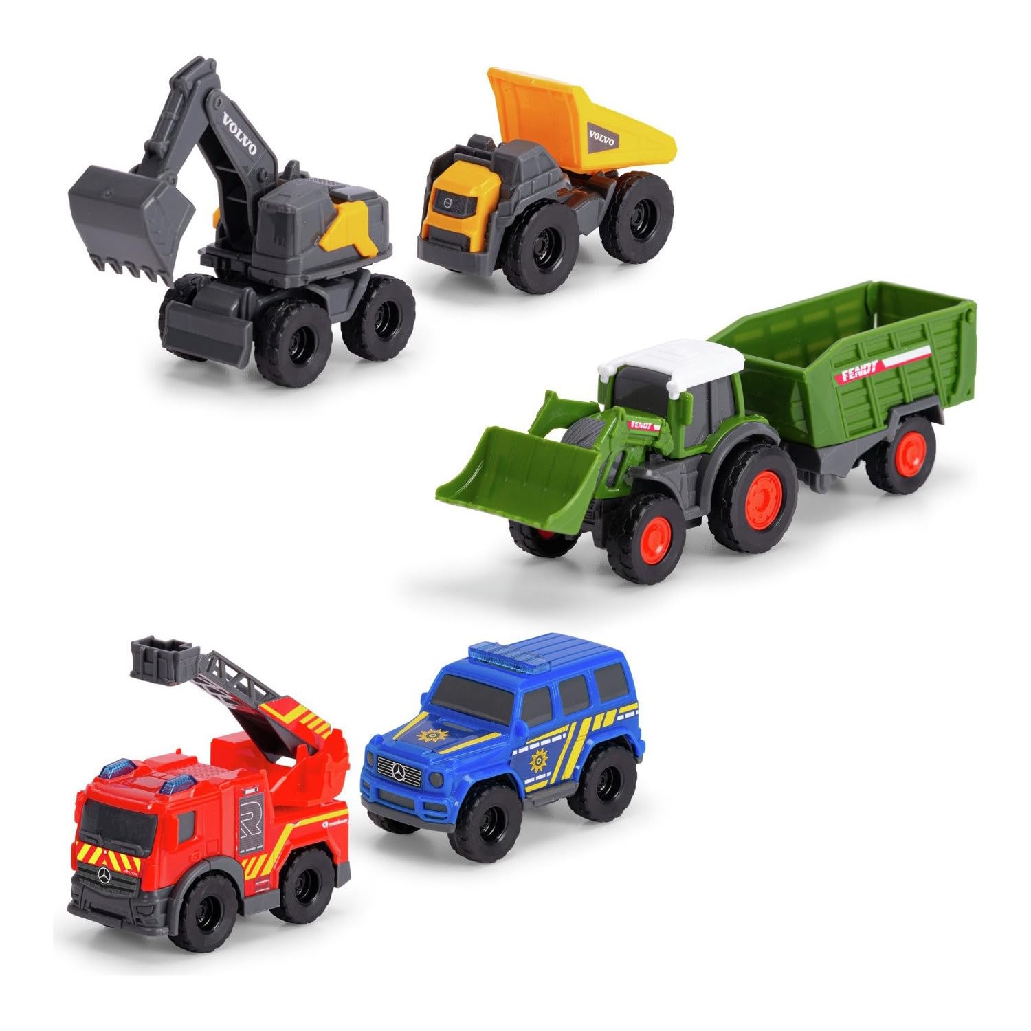 dickie-sos-micro-set-5er-spielzeugautos-8cm-freilauf-ab-3-j image 2
