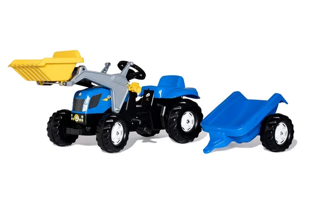rolly-toys-rollykid-new-holland-t7040-trettraktor-anh-nger image 1