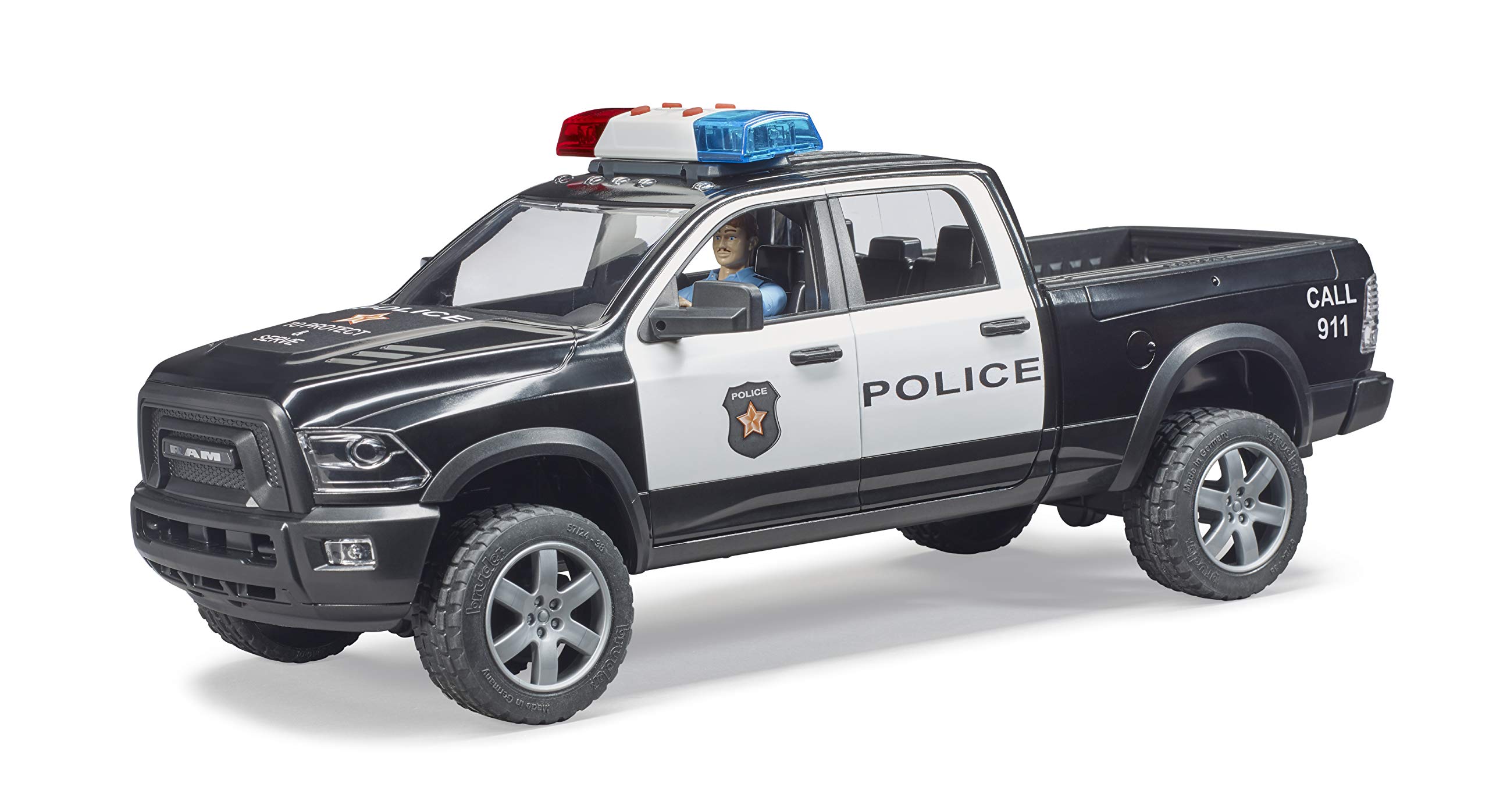 bruder-profi-02505-ram-2500-polizei-pickup-mit-figur-1-16 image 2