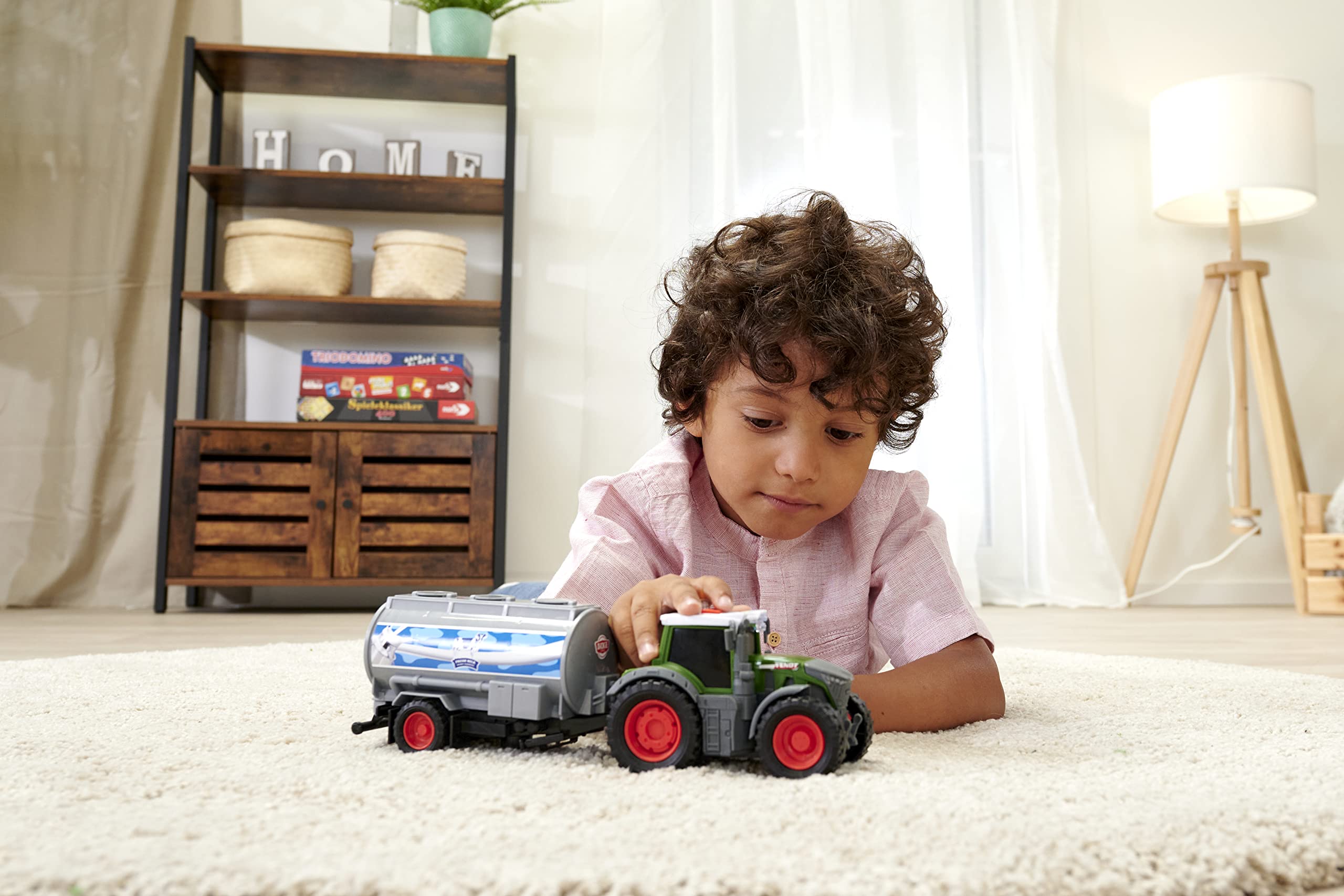 dickie-toys-go-real-fendt-traktor-mit-milch-anh-nger-26-cm image 2