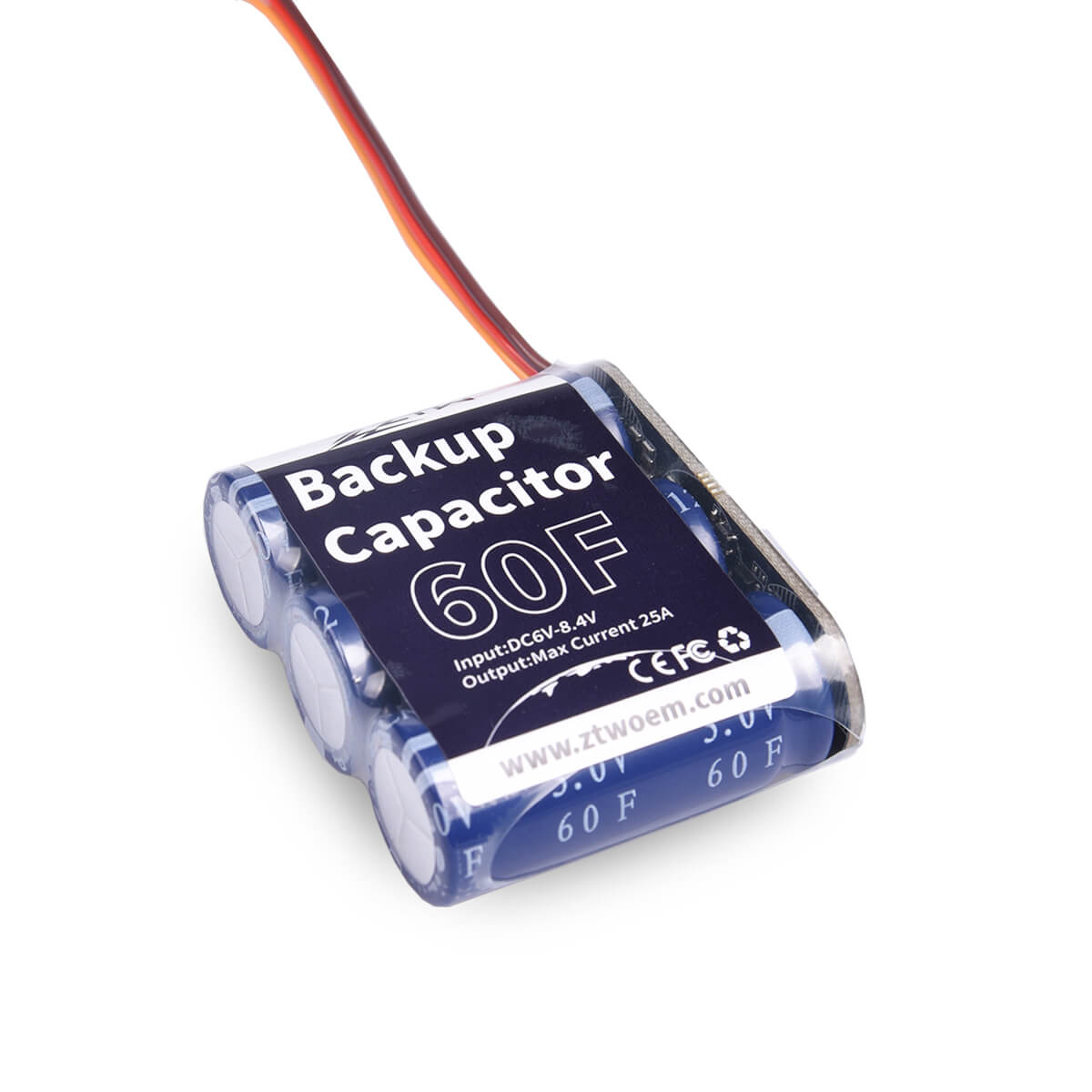 ztw-kondensator-puffer-60f-bec-backup-6v-25a-helikopter image 2