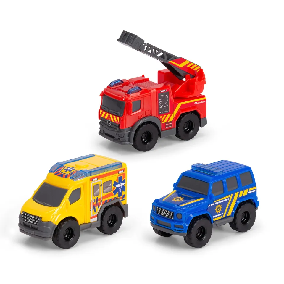 dickie-sos-micro-rescue-force-3er-set-mercedes-ab-3-jahre image 1